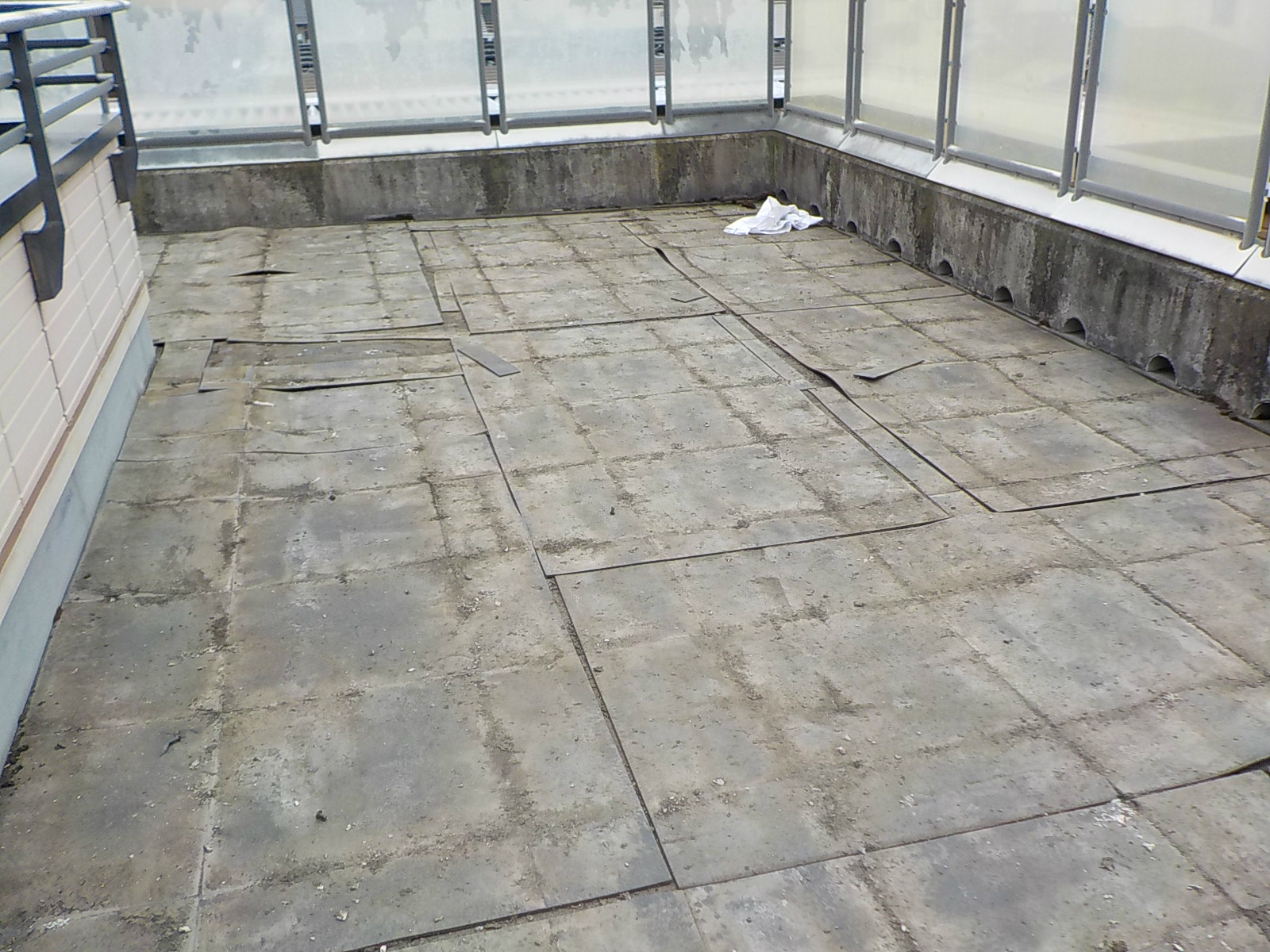 広島市安芸区屋上防水塗装1　施工前